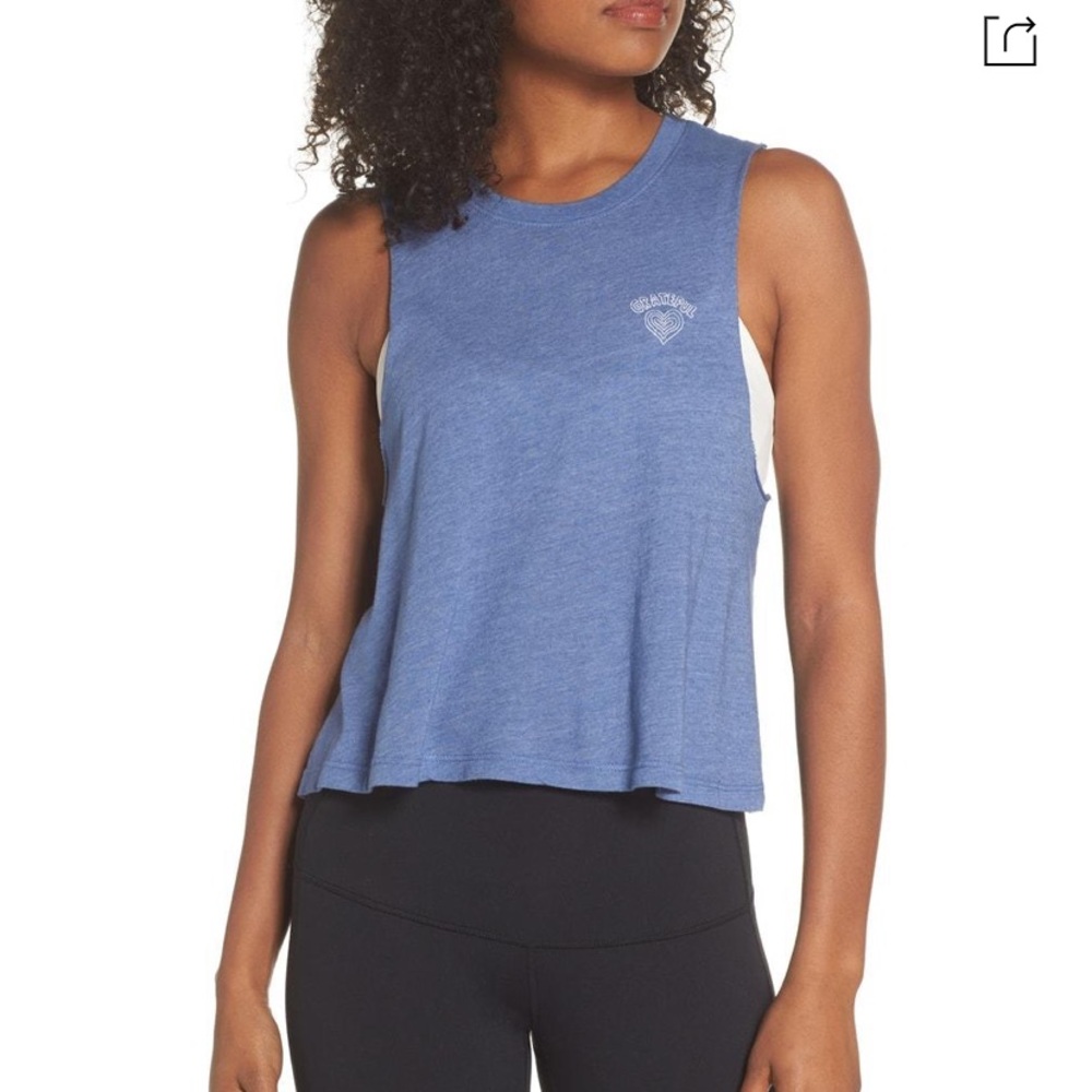 SPIRITUAL GANGSTER grateful heart crop tank